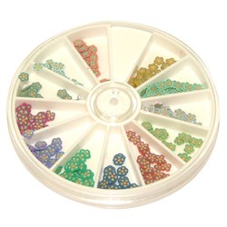 BEAUTIFUL NAILS Nail art carousel - flowers 